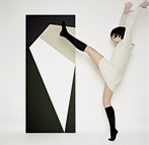 POSINGS. Performing her Abstract Paintings. (Photography)